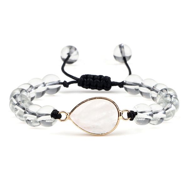 beaded, strands fashion crystal white transparent beads bracelets handmade 8mm natural stone geometric chrams bracelet women adjustable jewe, Black
beaded, strands fashion crystal white transparent beads bracelets handmade 8mm natural stone geometric chrams bracelet women adjustable jewe, Black