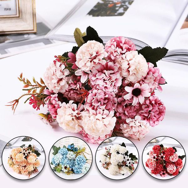 decorative flowers & wreaths 12 colors a bunch fake bouquet hand-holding flower 5 forks green plants crafts artificial home decoration
decorative flowers & wreaths 12 colors a bunch fake bouquet hand-holding flower 5 forks green plants crafts artificial home decoration