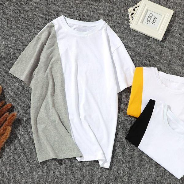 summer cotton t-shirt loose stitching short sleeve men's round neck t shirt t-shirts, White;black
summer cotton t-shirt loose stitching short sleeve men's round neck t shirt t-shirts, White;black