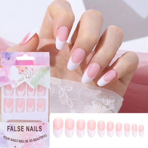 nail art kits 24pcs/box white manicure tool full cover artificial wearable fake nails french square head false tips
nail art kits 24pcs/box white manicure tool full cover artificial wearable fake nails french square head false tips