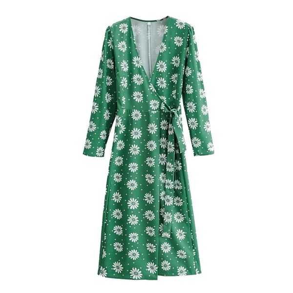 summer women dress deep v-neck printed female long sleeve floral printed green long dresses 210524, Black;gray
summer women dress deep v-neck printed female long sleeve floral printed green long dresses 210524, Black;gray