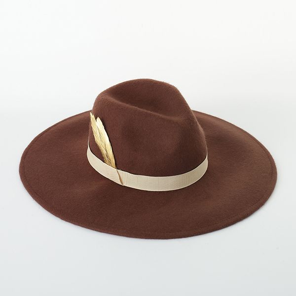 2021 new wide brim fedora for women classical style feather band jazz warm wool winter ladies formal party wedding chuch hat 1uz1, Blue;gray
2021 new wide brim fedora for women classical style feather band jazz warm wool winter ladies formal party wedding chuch hat 1uz1, Blue;gray