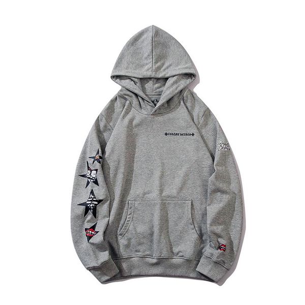 20ss crosin brand new gray hooded long-sleeved sweater casual all-match male and female couples hoodie sweater, Black
20ss crosin brand new gray hooded long-sleeved sweater casual all-match male and female couples hoodie sweater, Black