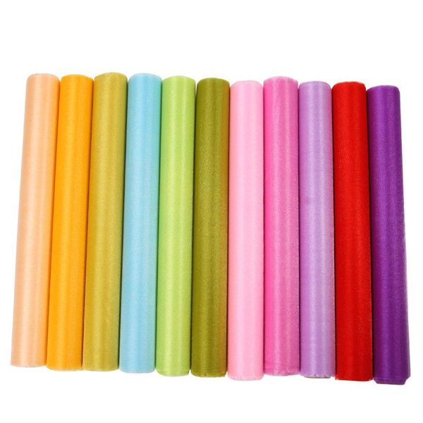 3pcs 10m/lot 48cm crystal tulle organza sheer gauze tutu fabric table runner decoration yarn wedding decorations 5z
3pcs 10m/lot 48cm crystal tulle organza sheer gauze tutu fabric table runner decoration yarn wedding decorations 5z