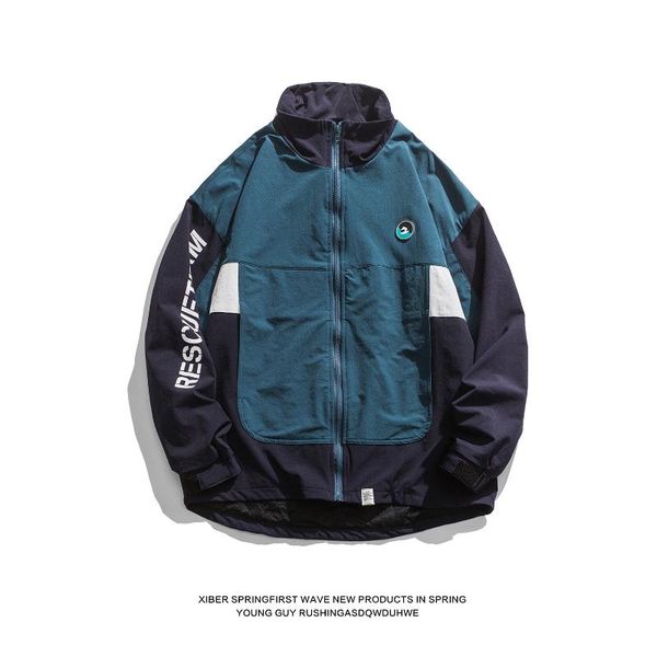 men's jackets spring japanese-style retro colorblock baseball uniform coat men 's fashion brand loose street couple casual jacket, Black;brown
men's jackets spring japanese-style retro colorblock baseball uniform coat men 's fashion brand loose street couple casual jacket, Black;brown