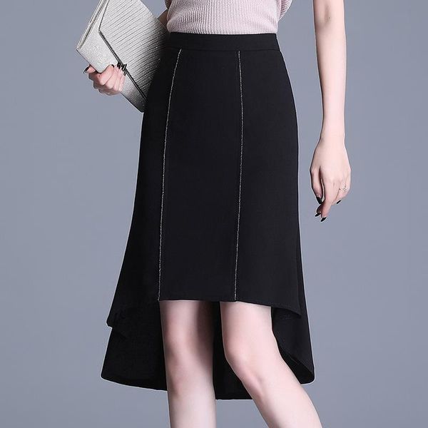 skirts 2021 spring& summer high-waisted thin black women irregular fishtail skirt all-match chiffon casual long
skirts 2021 spring& summer high-waisted thin black women irregular fishtail skirt all-match chiffon casual long