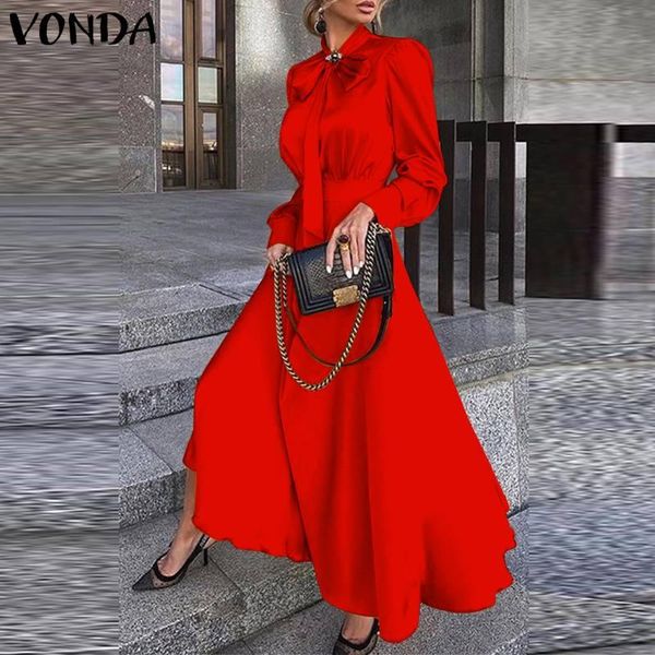 casual dresses women satin dress 2021 vonda bow neck bohemian maxi long vestidos beach sundress femme robe, Black;gray
casual dresses women satin dress 2021 vonda bow neck bohemian maxi long vestidos beach sundress femme robe, Black;gray