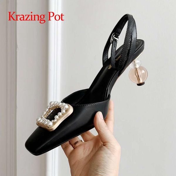 dress shoes krazing pot large size french romantic genuine leather square toe strange high heels pearl decorations elegant women pumps l33, Black
dress shoes krazing pot large size french romantic genuine leather square toe strange high heels pearl decorations elegant women pumps l33, Black