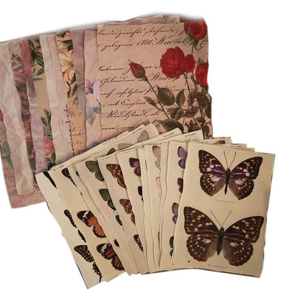 other arts and crafts 13x18cm 15x14.5cm retro scrapbook material paper butterfly plant diary background sheet junk journal 24pcs cardstock
other arts and crafts 13x18cm 15x14.5cm retro scrapbook material paper butterfly plant diary background sheet junk journal 24pcs cardstock
