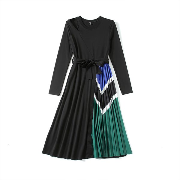 2021 new merchall autumn runway pleated midi women long sleeve hollow out beading o-neck sashes patchwork party es kqfm, Black;gray
2021 new merchall autumn runway pleated midi women long sleeve hollow out beading o-neck sashes patchwork party es kqfm, Black;gray