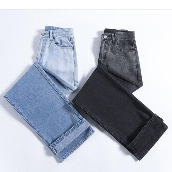 women's jeans gradient color high rise pants korean woman fashion summer black flare back zipper, Blue
women's jeans gradient color high rise pants korean woman fashion summer black flare back zipper, Blue