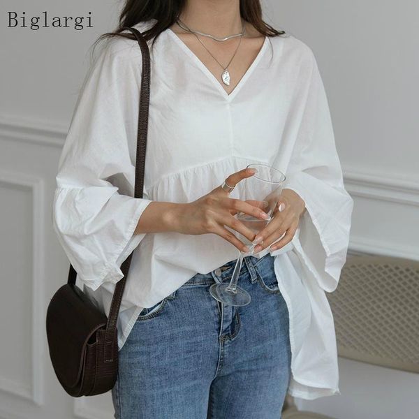 women's blouses & shirts fashion v neck white blouse women korean ladies casual long sleeve shirt loose womens and 2021 blusas mujer
women's blouses & shirts fashion v neck white blouse women korean ladies casual long sleeve shirt loose womens and 2021 blusas mujer