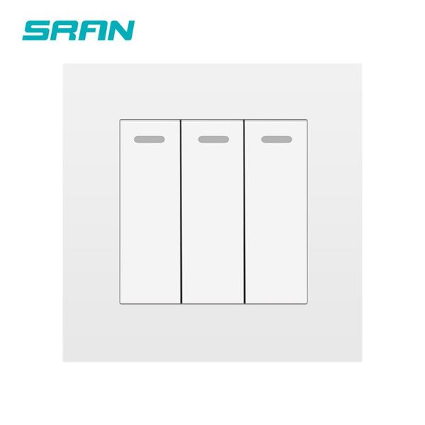 smart home control sran eu/uk wall light switch 3 gang 1/2 way 16a 220v pc panel 86mm*86mm rocker
smart home control sran eu/uk wall light switch 3 gang 1/2 way 16a 220v pc panel 86mm*86mm rocker