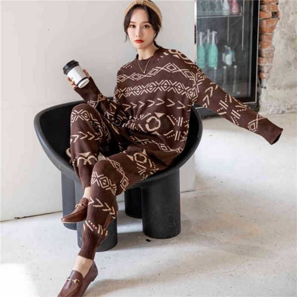 women's two piece pants feminine foreign style two pieces spring and fall loose mesh pants quilted sweater ensemble vm6n, White
women's two piece pants feminine foreign style two pieces spring and fall loose mesh pants quilted sweater ensemble vm6n, White