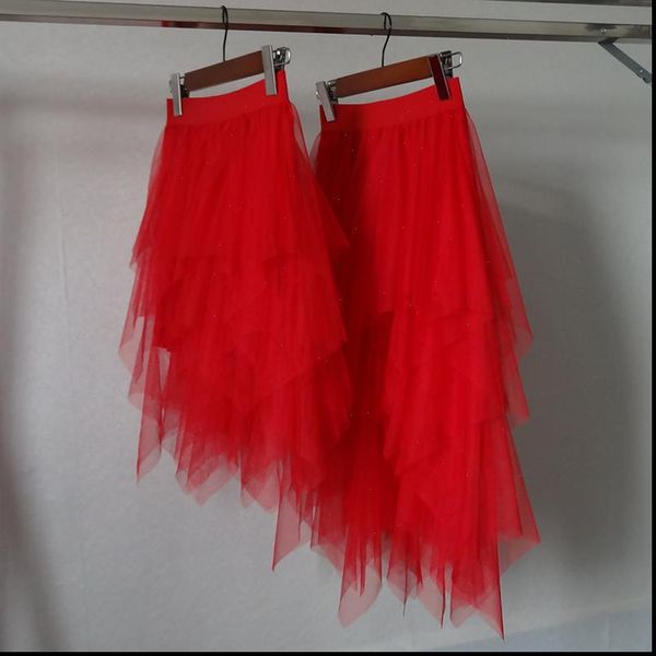 tulle irregular fashion women skirts high waist mesh red tutu pleated long midi womens, Black
tulle irregular fashion women skirts high waist mesh red tutu pleated long midi womens, Black