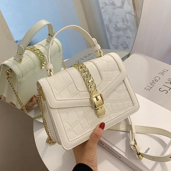 shoulder bags crocodile pattern tote bag 2021 fashion pu leather women's designer handbag lock chain messenger
shoulder bags crocodile pattern tote bag 2021 fashion pu leather women's designer handbag lock chain messenger