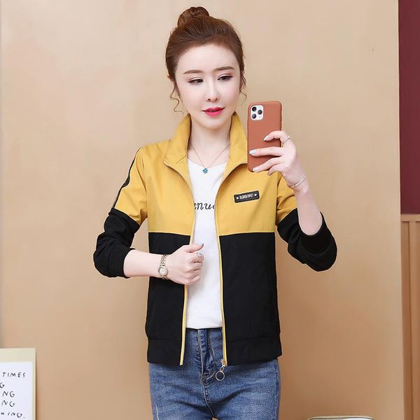 women's jackets 2021 korean style fashion windbreaker bomber jacket women ladies short coats long sleeve thin female outerwear, Black;brown
women's jackets 2021 korean style fashion windbreaker bomber jacket women ladies short coats long sleeve thin female outerwear, Black;brown