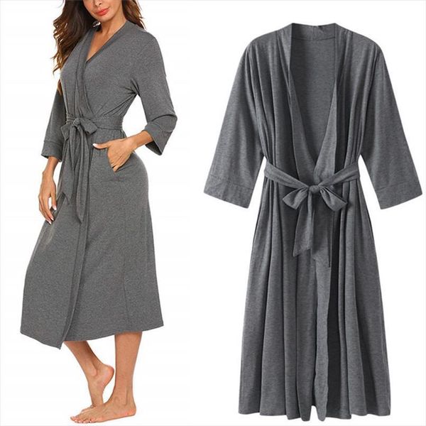 bathrobe cotton robe kimono womens sleepwears pajamas 4 3 sleeve v neck lightweight with belt long sleepwear pijama mujer, Black;red
bathrobe cotton robe kimono womens sleepwears pajamas 4 3 sleeve v neck lightweight with belt long sleepwear pijama mujer, Black;red