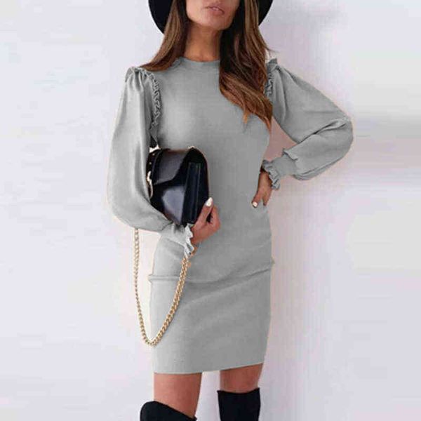 2021 autumn women casual o neck solid party dress spring slim elegant office lady dress vestido butterfly long sleeve mini dress y1204, Black;gray
2021 autumn women casual o neck solid party dress spring slim elegant office lady dress vestido butterfly long sleeve mini dress y1204, Black;gray