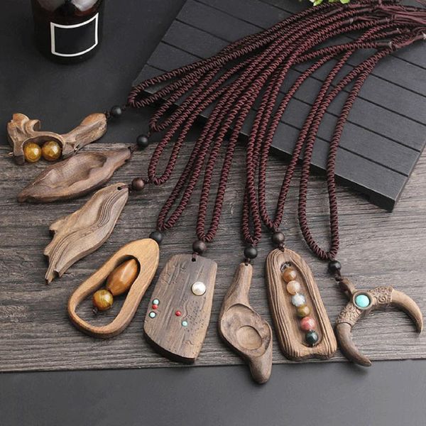 charms exaggerated national style retro long sweater chain necklace simple handmade wooden pendant clothing, Bronze;silver
charms exaggerated national style retro long sweater chain necklace simple handmade wooden pendant clothing, Bronze;silver