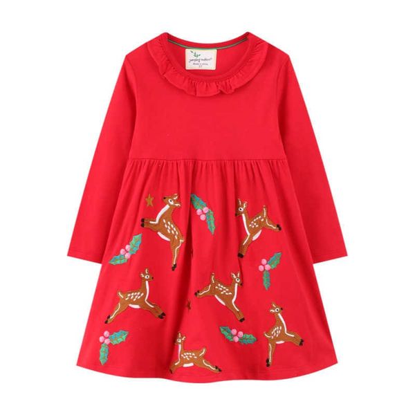 jumping meters new autumn winter christmas dresses red deer embroidery fashion baby girls clothes princess party tutu frocks kid g1026, Red;yellow
jumping meters new autumn winter christmas dresses red deer embroidery fashion baby girls clothes princess party tutu frocks kid g1026, Red;yellow