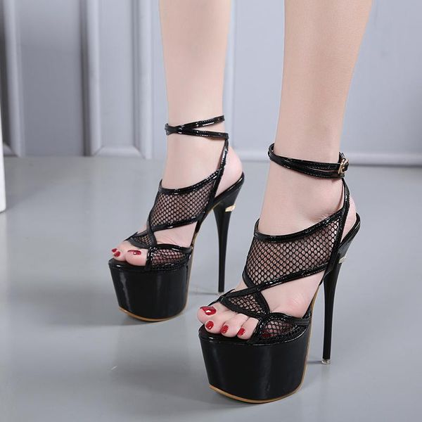 new thin high heel women's sandal platform open toe women's sandals size 34-40, Black
new thin high heel women's sandal platform open toe women's sandals size 34-40, Black