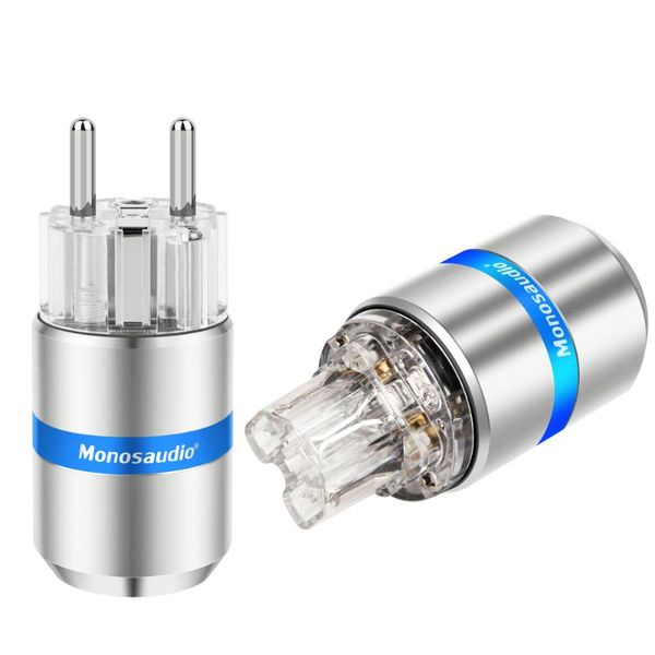 smart power plugs monosaudio e107r/f107r 99.998% pure copper rhodium plated schuko eu plug european male connector+iec female connector
smart power plugs monosaudio e107r/f107r 99.998% pure copper rhodium plated schuko eu plug european male connector+iec female connector