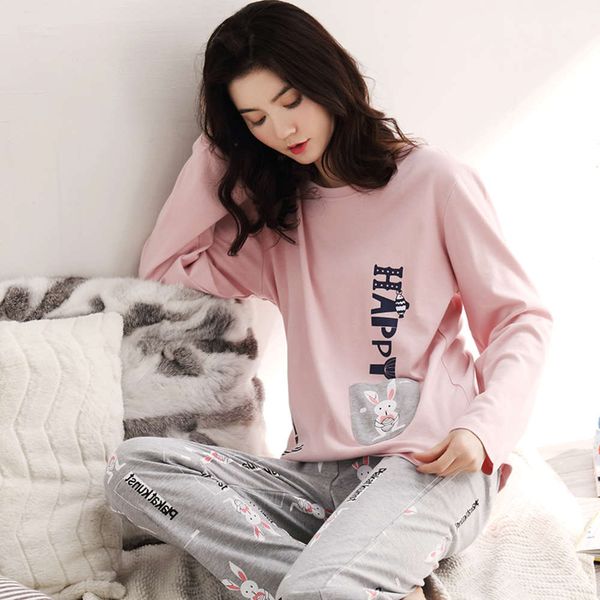 spring pajamas women's cotton lovely long sleeve sweet suit can be worn out in summer, autumn and winter casual loose home, Black;red
spring pajamas women's cotton lovely long sleeve sweet suit can be worn out in summer, autumn and winter casual loose home, Black;red