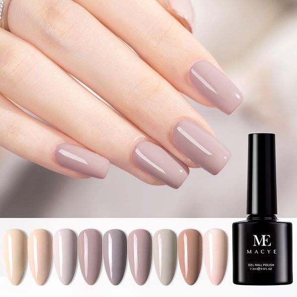 nail gel nude gray color polish semi permanent art hybrid varnishes 7.3ml need cured base coat for manicure, Red;pink
nail gel nude gray color polish semi permanent art hybrid varnishes 7.3ml need cured base coat for manicure, Red;pink