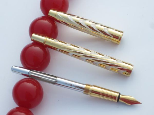 fountain pens exquisite wingsung 809 gold carved designs pen 0.5mm 1990s iraurita writing stationery school office supplies
fountain pens exquisite wingsung 809 gold carved designs pen 0.5mm 1990s iraurita writing stationery school office supplies