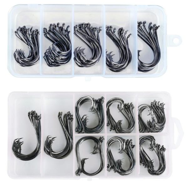 75/150 pcs/ lot carbon steel fishing hooks high carbon steel with ring hole sharp barbed hooks fishing tackle accessories
75/150 pcs/ lot carbon steel fishing hooks high carbon steel with ring hole sharp barbed hooks fishing tackle accessories