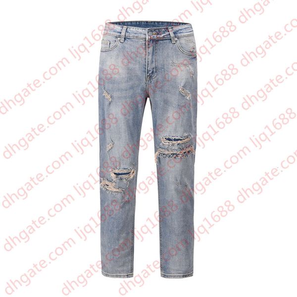 streetwear washed hole jeans for men straight frayed distressed mens denim trousers hip hop loose pencil pants, Blue
streetwear washed hole jeans for men straight frayed distressed mens denim trousers hip hop loose pencil pants, Blue