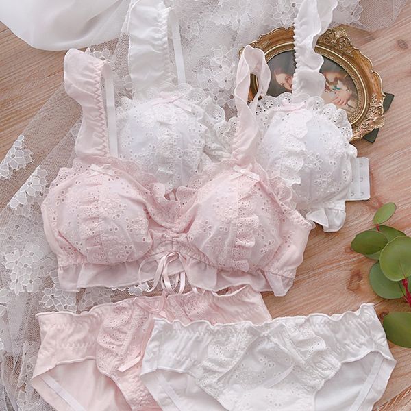 cotton solid soft embroidery flower lace bra without steel ring sweet lovely set, Red;black
cotton solid soft embroidery flower lace bra without steel ring sweet lovely set, Red;black