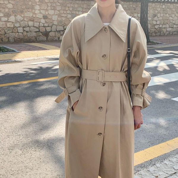 women's trench coats casual double breasted long coat women fashion belt office lady chic autumn winter outerwear khaki, Tan;black
women's trench coats casual double breasted long coat women fashion belt office lady chic autumn winter outerwear khaki, Tan;black