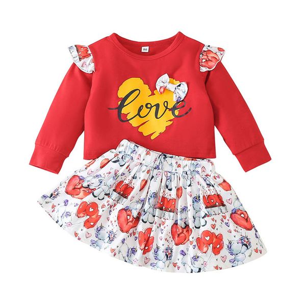 girls clothing sets kids outfits baby clothes children suit long sleeve spring print love skirt two piece e1046, White
girls clothing sets kids outfits baby clothes children suit long sleeve spring print love skirt two piece e1046, White