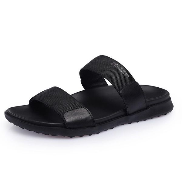 slippers summer male genuine leather men all-match cowhide sandals men's leisure shoes sneakers flip flops beach outdoor casual, Black
slippers summer male genuine leather men all-match cowhide sandals men's leisure shoes sneakers flip flops beach outdoor casual, Black