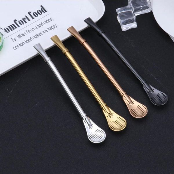 drinking straws 1pc stainless steel straw spoon filter yerba mate reusable practical tea tools bar accessories
drinking straws 1pc stainless steel straw spoon filter yerba mate reusable practical tea tools bar accessories