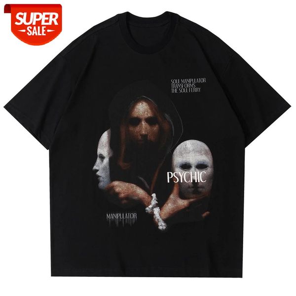Harajuku T-Shirt Men Streetwear Witchcraft Master Print Hip Hop Tshirts 2021 Summer Cotton Short Sleeve Shirts White Loose Tops #3h3o, White;black
Harajuku T-Shirt Men Streetwear Witchcraft Master Print Hip Hop Tshirts 2021 Summer Cotton Short Sleeve Shirts White Loose Tops #3h3o, White;black