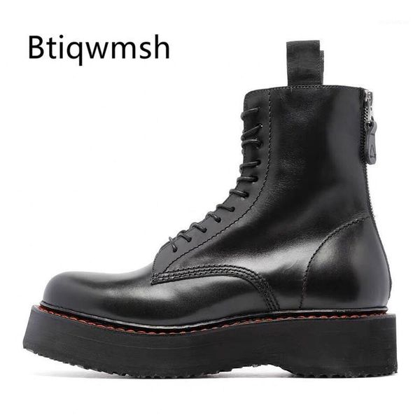 boots real leather platform wedges women round toe back zipper femme cool ankle1, Black
boots real leather platform wedges women round toe back zipper femme cool ankle1, Black