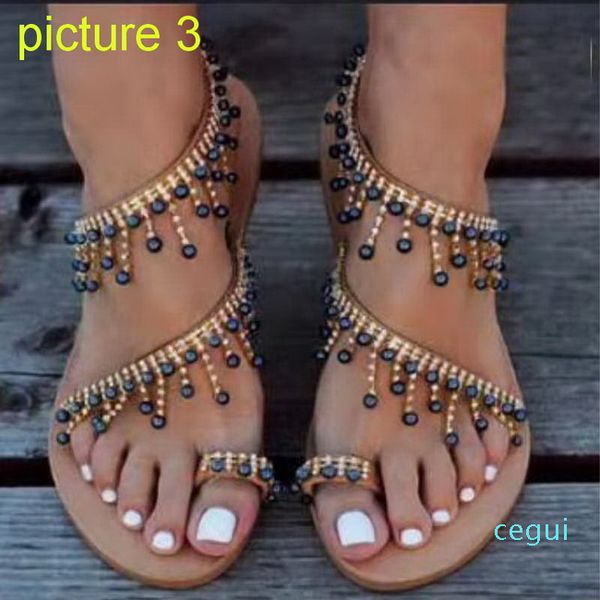 new handmade pearls flat heels women fashion designer beach sandals lady casual shoes 3colors, Black
new handmade pearls flat heels women fashion designer beach sandals lady casual shoes 3colors, Black