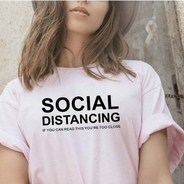 social distancing letter women summer t shirt youre too close funny print casual tees aesthetic ropa de mujer, White
social distancing letter women summer t shirt youre too close funny print casual tees aesthetic ropa de mujer, White