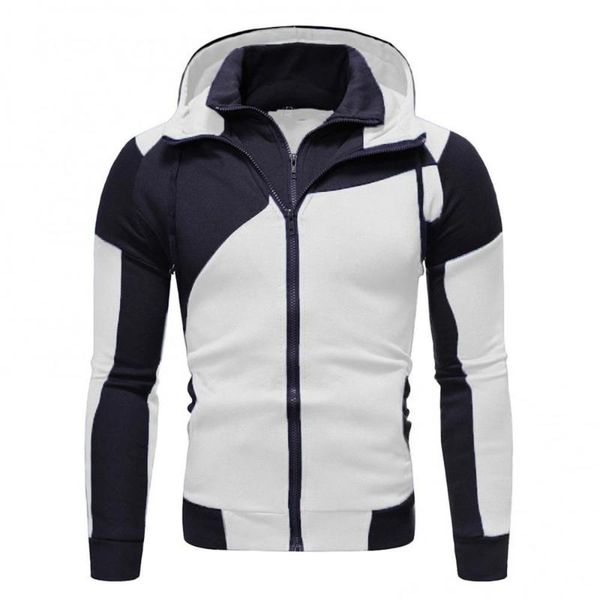 men's hoodies & sweatshirts men autumn winter color block dual zipper sweatshirt long sleeve hoodie coat, Black
men's hoodies & sweatshirts men autumn winter color block dual zipper sweatshirt long sleeve hoodie coat, Black