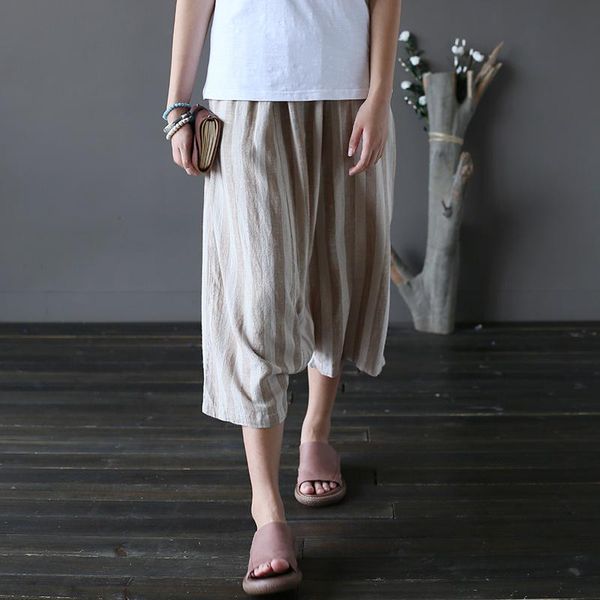 women's pants & capris women retro striped harem trousers ladies vintage cotton linen loose plus size female stripes washed, Black;white
women's pants & capris women retro striped harem trousers ladies vintage cotton linen loose plus size female stripes washed, Black;white