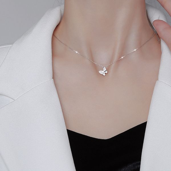 butterfly necklace female niche design feeling necklace female collarbone chain contracted temperament necklace dust fairy, Silver
butterfly necklace female niche design feeling necklace female collarbone chain contracted temperament necklace dust fairy, Silver