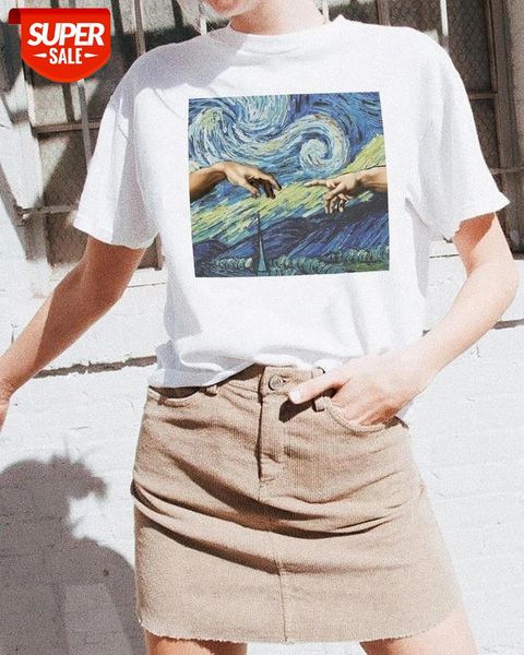sunfiz yf summer fashion michelangelo hands printed t-shirt the starry night t shirts van gogh tumblr grunge graphic tee #zn9c, White
sunfiz yf summer fashion michelangelo hands printed t-shirt the starry night t shirts van gogh tumblr grunge graphic tee #zn9c, White