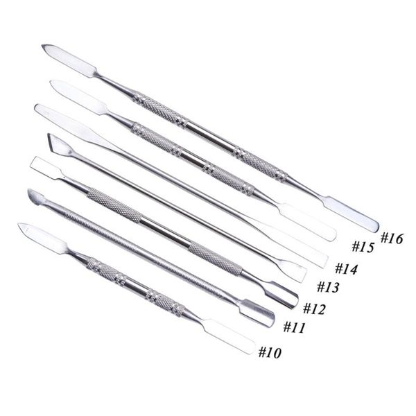 nail art kits double-headed stainless steel cuticle pusher a dead skin thrust remover for the professional cleaning tool of pedicure 
nail art kits double-headed stainless steel cuticle pusher a dead skin thrust remover for the professional cleaning tool of pedicure