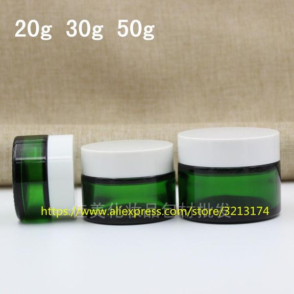 storage bottles & jars 20g 30g 50g green glass cream jar with white plastic lid, cosmetic eye mask facial lotion pot packaging container
storage bottles & jars 20g 30g 50g green glass cream jar with white plastic lid, cosmetic eye mask facial lotion pot packaging container