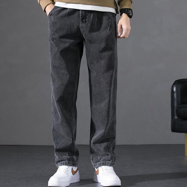 classic style spring new men's thin jeans advanced stretch denim straight trousers male brand pants wide leg pants plus size 42, Blue
classic style spring new men's thin jeans advanced stretch denim straight trousers male brand pants wide leg pants plus size 42, Blue