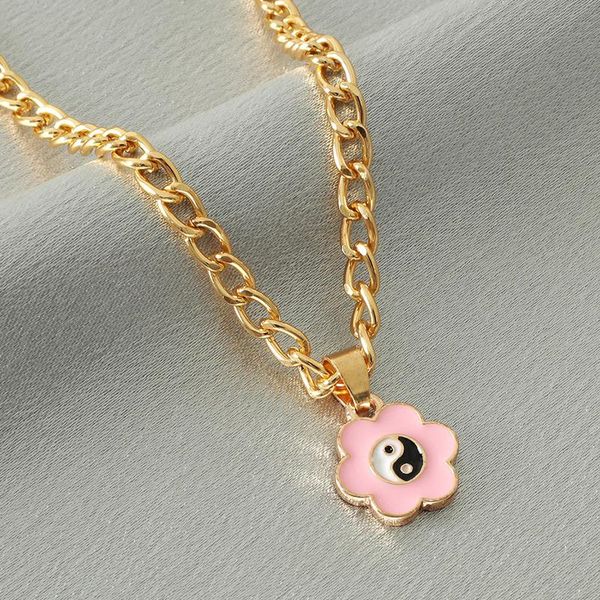 pendant necklaces punk metal sun flower yin and yang necklace women clavicle chain fashion personality hip hop party jewelry gift, Silver
pendant necklaces punk metal sun flower yin and yang necklace women clavicle chain fashion personality hip hop party jewelry gift, Silver