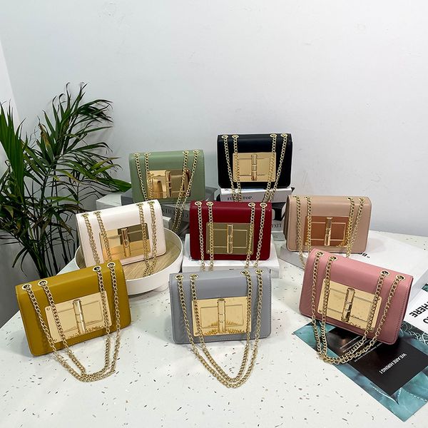 fashion lady square satchel women pu leather splicing metals crossbody bag ladies chain single shoulder bags h0090
fashion lady square satchel women pu leather splicing metals crossbody bag ladies chain single shoulder bags h0090